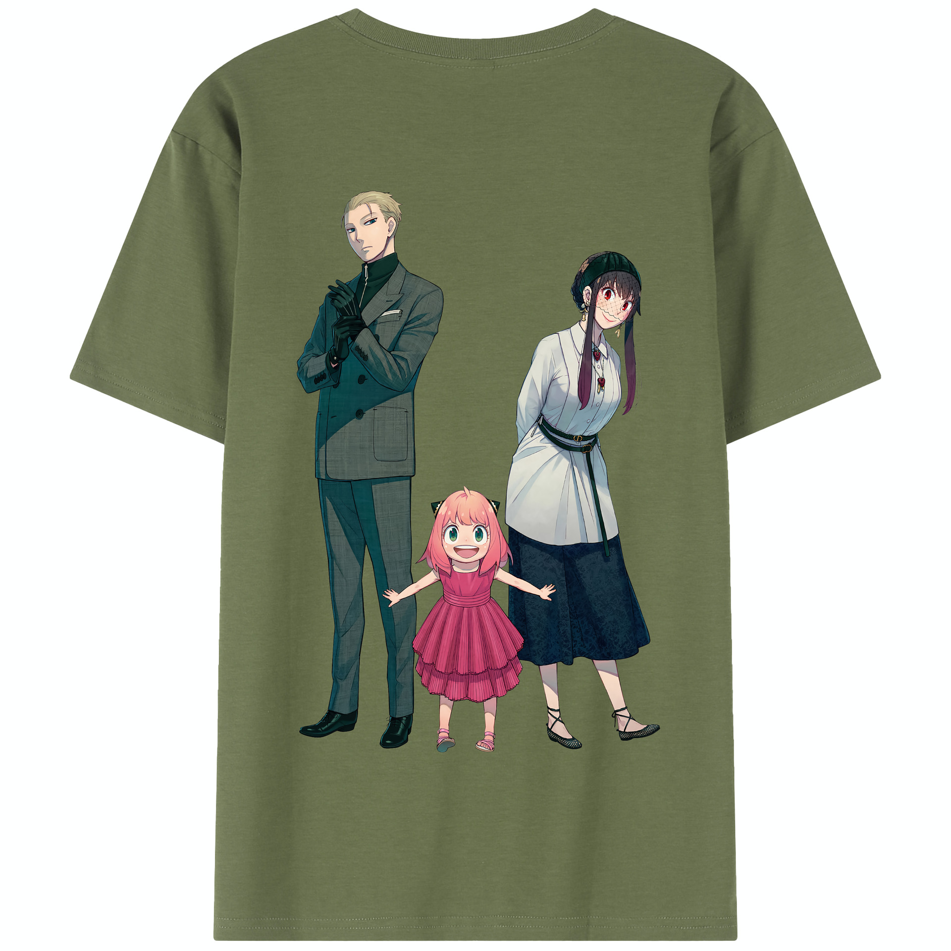 （画像用） SPY×FAMILY间谍家家酒 綿100％半袖Tシャツ（背面プリント）